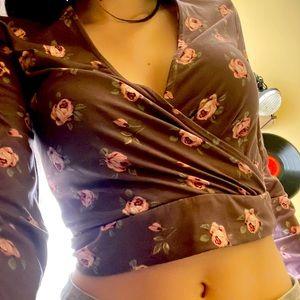 Crop too long sleeve